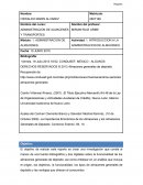 Actividad: Administracion de almacenes y transportes