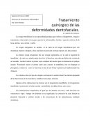 Tratamiento quirúrgico de las deformidades dentofaciales