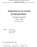 El periodo conservador (1930-1943)