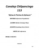 Informe de prácticas de enfermería
