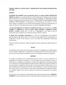 Agravio para juicio de nulidad