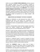 Acto de venta de vehículo de motor