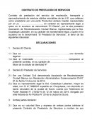 El nuevo Contrato de prestacion de servicios