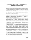 LA INCIDENCIA DE LAS TICS EN EL DESEMPEÑO DE SU PROFESIÓN, OCUPACIÓN U OFICIO