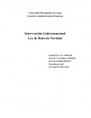 Intervención Gubernamental Ley de Bono de Navidad