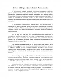 Síntesis del Origen y Desarrollo de - Síntesis - Ezragen
