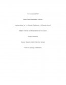 Características de la escuela tradicional y la escuela nueva