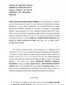Declaracion ante ministerio publico