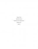Proyecto final. Fundamentos de la Administración