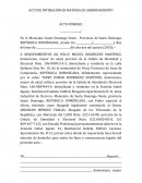 Acto de intimaciòn en materia de arrendamiento