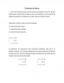 Problemas de Gauss