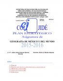 Plan anual geografía