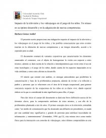 El juego en los niños. Página 1