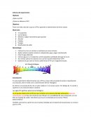 Informe de un experimento