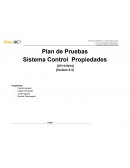 Plan de Pruebas Sistema Control Propiedades