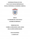 Social “EL PROBLEMA DEL COSTO SOCIAL”