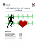 Frecuencia cardiaca ¿Afecta el ejercicio a la frecuencia cardiaca?