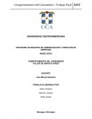 COMPORTAMIENTO DEL CONSUMIDOR “TALLER DE SERVICIO IPESA”