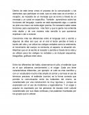 Ensayo proceso de counicacion