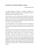Discriminación a los pueblos indígenas en Chiapas