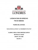 LA NUEVA EVOLUCION DEL ESTADO Y EL PENSAMIENTO POLITICO