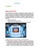 Actividad Que son las TIC. Ventajas de las TIC a la hora de trabajar y en el ambiente laboral