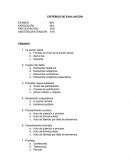 CRITERIOS DE EVALUACIÓN