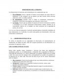 Las dimensiones de la persona está constituida por tres componentes
