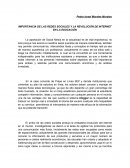 LA GRAN IMPORTANCIA DE LAS REDES SOCIALES Y LA REVOLUCIÓN DE INTERNET EN LA EDUCACIÓN