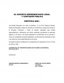 EL SUSCRITO REPRESENTANTE LEGAL Y CONTADOR PUBLICO