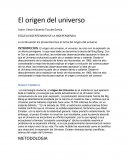 Origen del universo