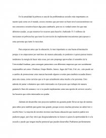 Pobreza, un problema que nos afecta a todos. Página 1
