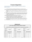 Examen de diagnostico