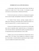 INFORME DE EVALUACIÓN PSICOLÓGICA