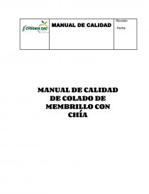 Manual de calidad de CYDONIA S.A.C.. Página 1