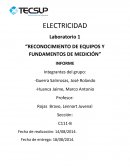 RECONOCIMIENTO DE EQUIPOS Y FUNDAMENTOS DE MEDICIÓN