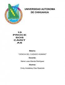 CIENCIA DEL CUIDADO HUMANO. Página 1