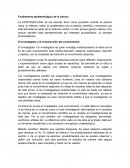 Fundamento epistemológico de la ciencia