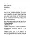 Historia clínica psiquiátrica