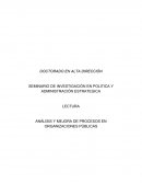Procesos de mejora en organizaciones publicas