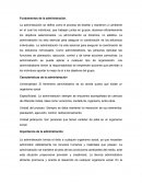 Fundamentos de la administración. Características de la administración