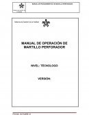 MANUAL DE OPERACIÓN DE MARTILLO PERFORADOR