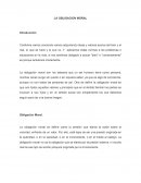 LA OBLIGACION MORAL
