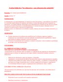 Unidad didáctica “los alimentos y una alimentación saludable”