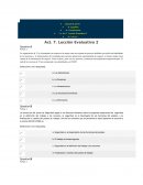 LECCION EVALUATIVA DE riesgo