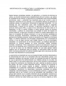 Importancia de la agronomia