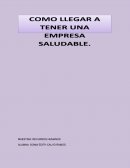 Organizaciones saludables RECURSOS HUMANOS