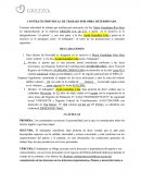 UN CONTRATO INDIVIDUAL DE TRABAJO POR OBRA DETERMINADA
