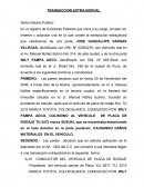TRANSACCION EXTRAJUDICIAL
