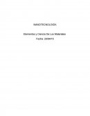 NANOTECNOLOGÍA Elementos y Ciencia De Los Materiales